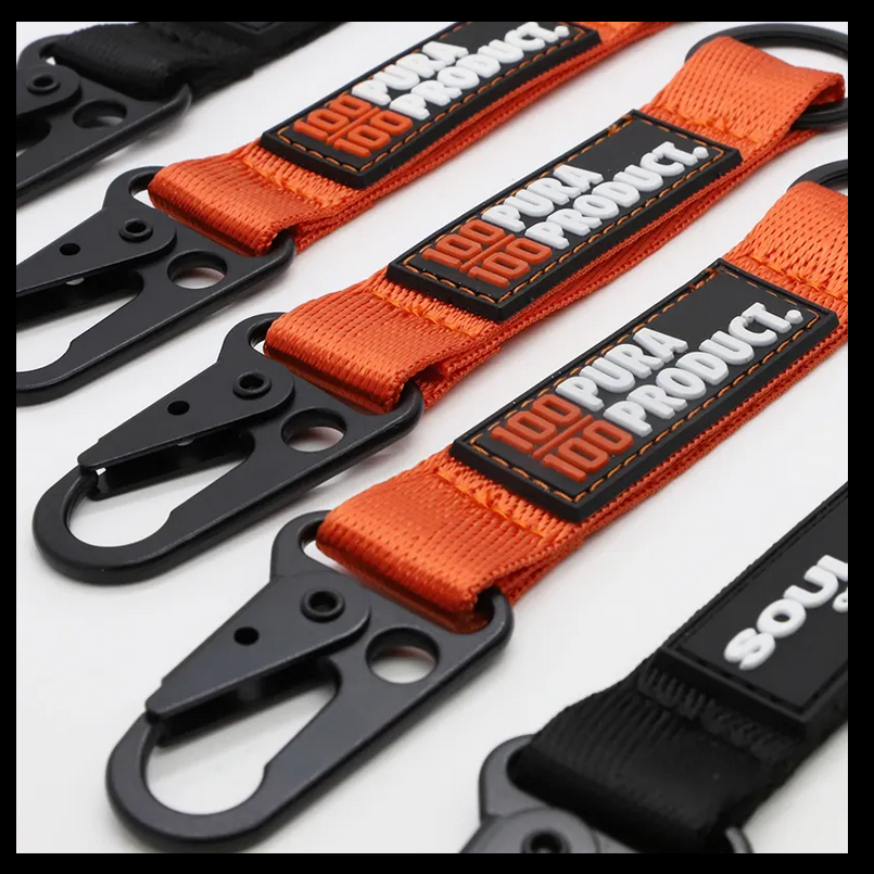 SKWOK Custom Lanyards - PVC Patch With O-ring