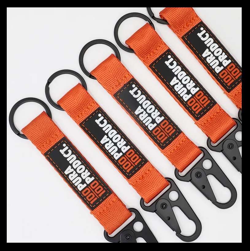 SKWOK Custom Lanyards - PVC Patch With O-ring