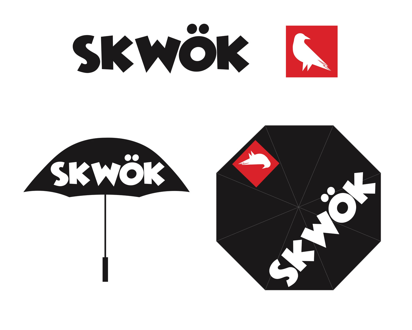 (01) / Skwok Umbrellas / Black and White