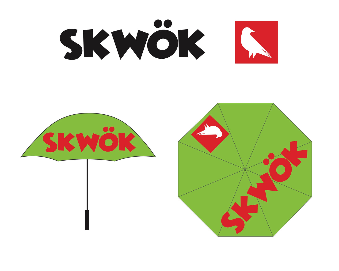 (04) / Skwok Umbrellas / Neon Green